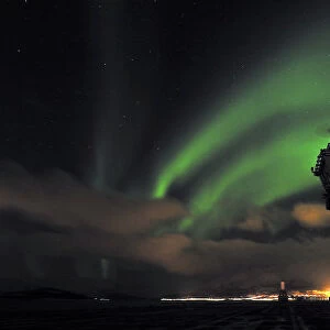The Northern Lights Are Captured Over HMS Ocean