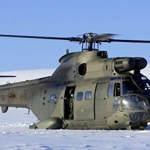 RAF Puma Helicopter on Exercise in Norway