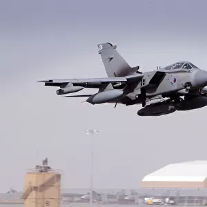 RAF Tornado Taking off in the Middle East
