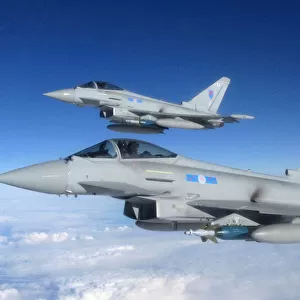Royal Air Force Typhoon Aircraft from 6 Squadron