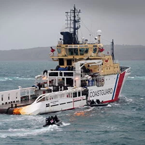 Royal Navy Boarding Exercise with Coastguard Tug Anglian Princess