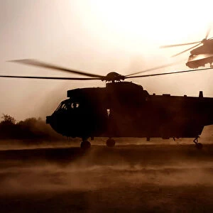 Royal Navy Sea King Helicopters in Afghanistan