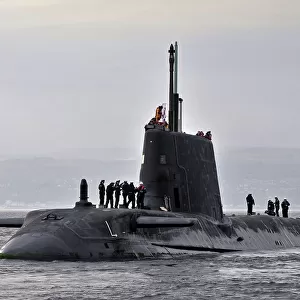 Royal Navy Submarine HMS Astute Returns to HMNB Clyde