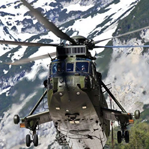 A Seaking Helicopter from the Commando Helicopter Force