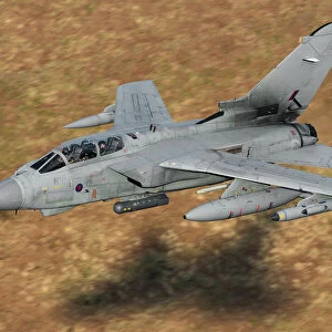Tornado GR4 from RAF Marham conducting a low-level training sortie
