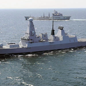 Type 45 Destroyer HMS Daring in the English Channel