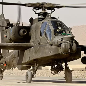 U. S. Army AH-64D Apache Helicopter at Kandahar Airfield