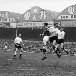 1962 FA Cup Burnley 1 v. Fulham 1. Action from the game. 31st March 1962