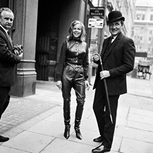 Honor Blackman and Patrick MacNee from the television programme The Avengers
