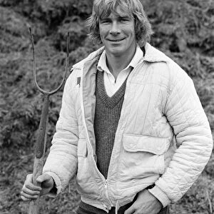 James Hunt on the 450 acre farm in Buckinghamshire, that he owns since retiring