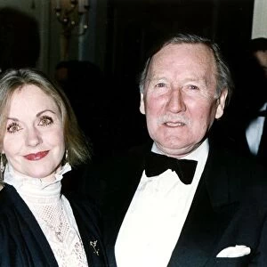 Leslie Phillips Actor and Producer born London with his wife Angela Scoular dbase
