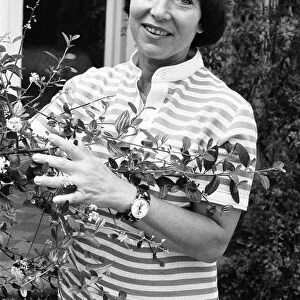 Patsy Wilcox former wife of TV producer Desmond Wilcox seen here at home in Kew