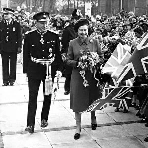 Queen Elizabeth II and Prince Philip go walkabout on a vist to Heworth in Gateshead