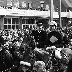 Red Rum with Brian Fletcher win at Aintree in 1974 Grand National