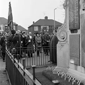 Remembrance Day service at Thornaby. November 1972