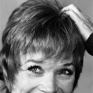 Shirley MacLaine in London to promote her ten performances at the Apollo Theatre