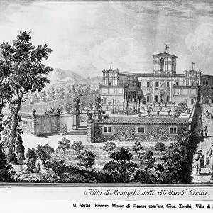 The Villa di Montughi, print by Giuseppe Zocchi, in the Museo Storico Topografico Firenze Com'era, Florence