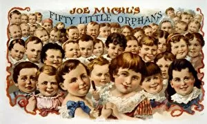 Label design for Joe Michls Fifty Little Orphans