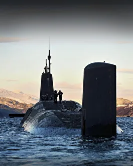 Nuclear Submarine HMS Vanguard Returns to HMNB Clyde, Scotland Nuclear Submarine HMS Vanguard Returns to HMNB Clyde, Scotland