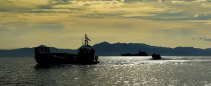 RFA Argus in the distance, off the cost of Sierra Leone RFA Argus in the distance, off the cost of Sierra Leone