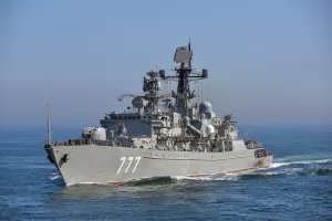 Royal Navy Frigate Escorts Russian Ship through English Channel Royal Navy Frigate Escorts Russian Ship through English Channel